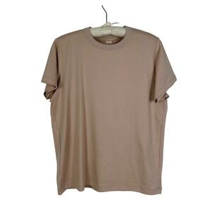 UNIQLO U XXL Relaxed Fit Crew Neck 100% Cotton T Shirt Women's Brown Casual Top
